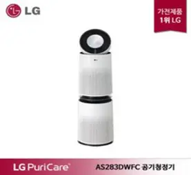 LG전자 퓨리케어 360도 공기청정기 플러스 AS283DWFC 2단 UP가전 23년 신형
