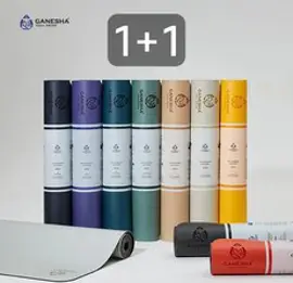더 가네샤 요가매트 오리진 5MM 1+1, Cactus Green, Autumn Beige