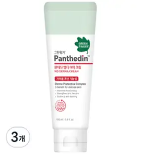 그린핑거 판테딘 엠디 더마 크림, 100ml, 3개