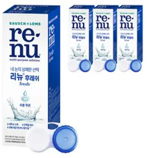 바슈롬 리뉴 후레쉬 + 렌즈케이스, 500ml, 4개