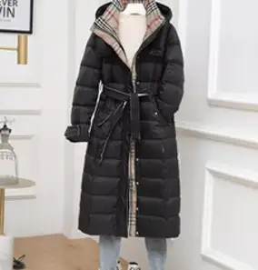 버벌체크 롱패딩