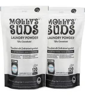 Molly's Suds 몰리스서즈 세탁세제 런드리 파우더 무향 (2.275kg) 2개 Unscented Laundry Powder