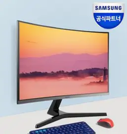 삼성전자 80.1cm 75Hz 인피니티 디자인 커브드 모니터, LC32R500FHKXKR