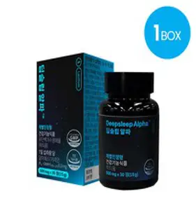 [브레인랩] 1BOX 정품 딥슬립알파 수면 건강 기능성 영양제 락티움, 500mg, 1박스,30정