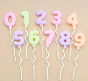 유어캔들 그란데 오리지널 숫자초 뉴 올넘버 10종 팩, 혼합색상, 1세트
