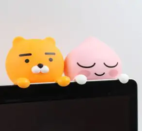 카카오 차량용방향제 통풍구형 바람개비 춘식이, 화이트플로랄 1개, 색상:혼합,향:화이트플로랄