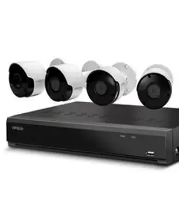 캠플러스 200만화소 뷸렛 CCTV 카메라 실외용 4p + 4채널 녹화기 세트, CPB-201(카메라), CPR-450(녹화기)