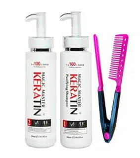 포르말린 및 매운 냄새가 없는 매직 마스터 케라틴 300ml 스트레이트 헤어 트리트먼트 모발 정화 샴푸