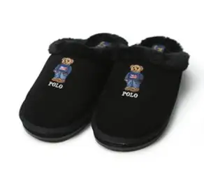 폴로 랄프로렌 케일리 스커프 털슬리퍼 RF103882W 베어 블랙