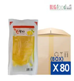 하나 안터지는 1회용반달슬라이스단무지 50g x 80ea 1box, 80개