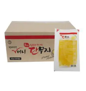 하나 미니단무지50g 80개 1박스 일회용 포장용, 50g