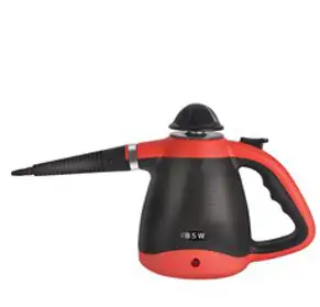 BSW 핸디 스팀청소기 BS-1509-HSC, 블랙 + 레드