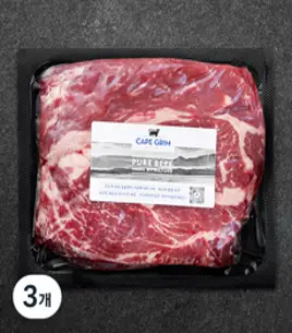 케이프그림 호주산 척아이롤 스테이크 (냉장), 400g, 3개