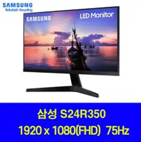 삼성전자 24형 LED S24R350 베젤리스 프리싱크 75 게임용 사무용 모니터