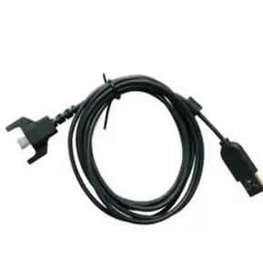 내구성 PVC USB 충전 케이블 1 피스 마우스 케이블 와이어 G900 G903 G703 G Pro Wireless Gaming Mouse Cable 용 호환 가능, 검은색