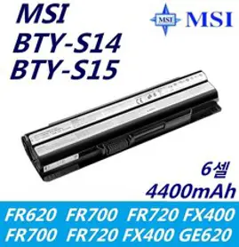 MSI 노트북 BTY-S14 BTY-S15 MS-16GA 호환용 배터리 MS-16GC MS-16GD MS-16GH 40029683 BP-16G1-32/2200P