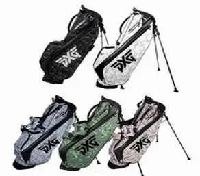 [당일배송] PXG 골프백 경량 카모 자카드 하이브리드 스탠드백, 경량 캐리 스탠드백, 블랙&화이트