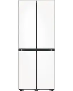 삼성전자 비스포크 4도어 냉장고 글래스 875L 방문설치, 새틴 화이트(상단), 새틴 화이트(하단), RF85C90F1W6