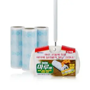 [라이펀] 고로고로 테이프크리너 플로어 와이드 본체+리필 2매, 1세트