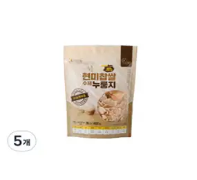 현미찹쌀 수제 누룽지, 400g, 5개