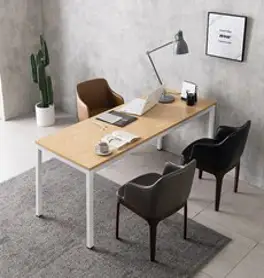 디엔 루디 1400 컴퓨터 스틸책상, 네추럴+화이트