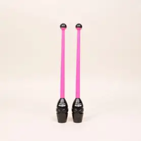 니스포 유소년 리듬체조 곤봉 36cm 멀티컬러, 화이트옐로우