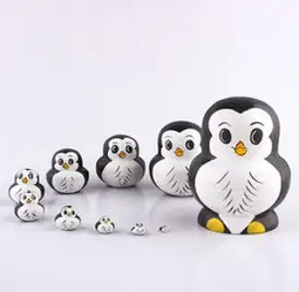 뉴마켓 펭귄 10단 1개 마트료시카, A1-펭귄 10단-1개