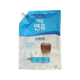매일 연유 스위트 1박스(1kg x 6팩) 파우치 커피 및 음료전용, 1kg, 1박스