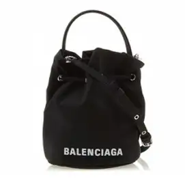 [발렌시아가] 드로스트링 버킷백/블랙/619459 H852N 1000