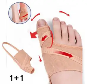 ANYOU 무지외반증 교정기 무지외반 크로스 교정기 보호대 오른발+왼발, 1세트