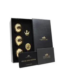 베르티니 황금 골프공 3p + 볼마커 선물 세트, 1세트