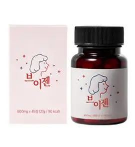 브이젠 Vgen V라인 가벼움 소화 분해 브로멜라인 파파인 칼륨, 45정, 1통