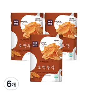 호박부각, 60g, 6개