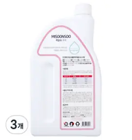 미순수 유아용 세탁세제 1.5L, 3개