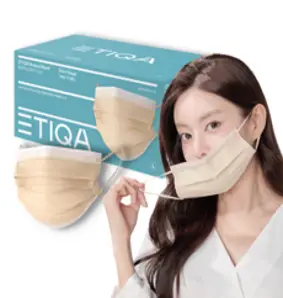 ETIQA 브리즈 마스크 성인용, 30개입, 1개, 베이지