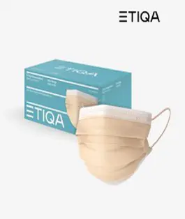 에티카 브리즈 마스크 스킨 베이지 대형 30매 에티카 칼라 일회용 마스크, 30개입, 2개