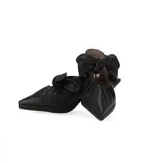 엘칸토 여성용 인텐스 가죽 빈티지 리본 뮬 6.5cm LCWO20S138