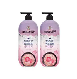 LG생활건강 오가니스트 히말라야핑크솔트 바디워시 퓨리파잉로즈 900ml x 2개