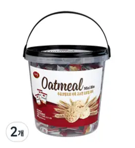 리치 오트밀 미니바이트 스낵, 800g, 2개