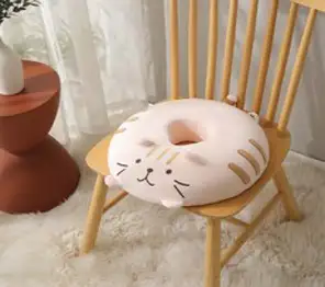 부끄부끄냥이 산모 임산부 도넛방석, 베이지