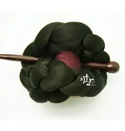 [CW2023 긴머리] 여우가발 정수리 부분가발 3D 입체커버 불파트 탑피스 (5cmx6cm/29cm), 1개, 자연검정(29cm), 앞머리있음