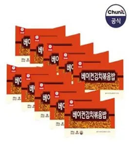 [자연맘스토리] 천일 볶음밥 5종 2봉씩 1세트 (총10봉 김치 2봉 + 새우 2봉 + 낙지 2봉 + 햄야채 2봉 + 중화계란 2봉), 1Set