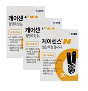 케어센스N 혈당측정검사지, 50개입, 3개