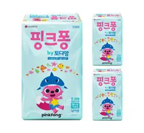 토디앙 핑크퐁 팬티형 기저귀 남아용 대형, 126매
