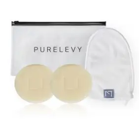 퓨어레비 비누2구+타올 세트 샤워 때비누 목욕 때밀이 닭살 모공각화증 각질제거, 클리어 솝 2구 + 글러브 타올 1개