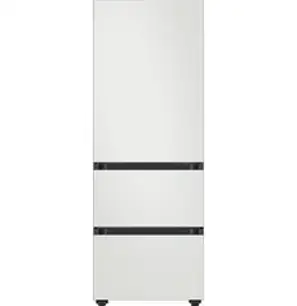 삼성전자 BESPOKE 김치플러스 3도어 키친핏 냉장고 313L 방문설치, 코타 화이트, RQ33C74C301