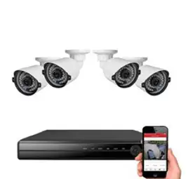 JWC CCTV자가설치 4채널 CCTV 세트 상품, 4채널 패키지 20mX4개