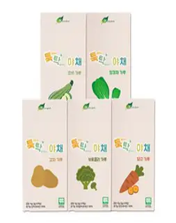 네이쳐그레인 툭탁야채가루 5종 세트, 감자, 브로콜리, 당근, 청경채, 호박, 1세트