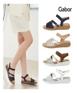 Gabor 가버 크리스탈 버클 에스파듀 뮬 샌들 GH23.727