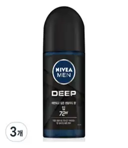 니베아 맨 딥 롤온 데오드란트, 50ml, 3개